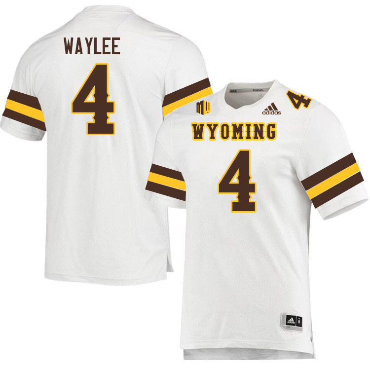 Wyoming Cowboys #4 Harrison Waylee College Football Jerseys Stitched Sale-White